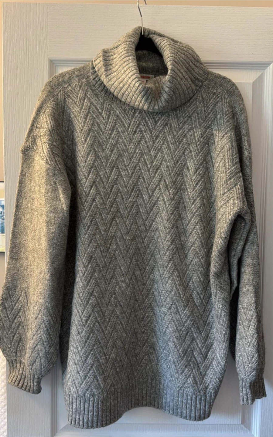 Joe Fresh Grey Knit Turtleneck Sweater - photo 3