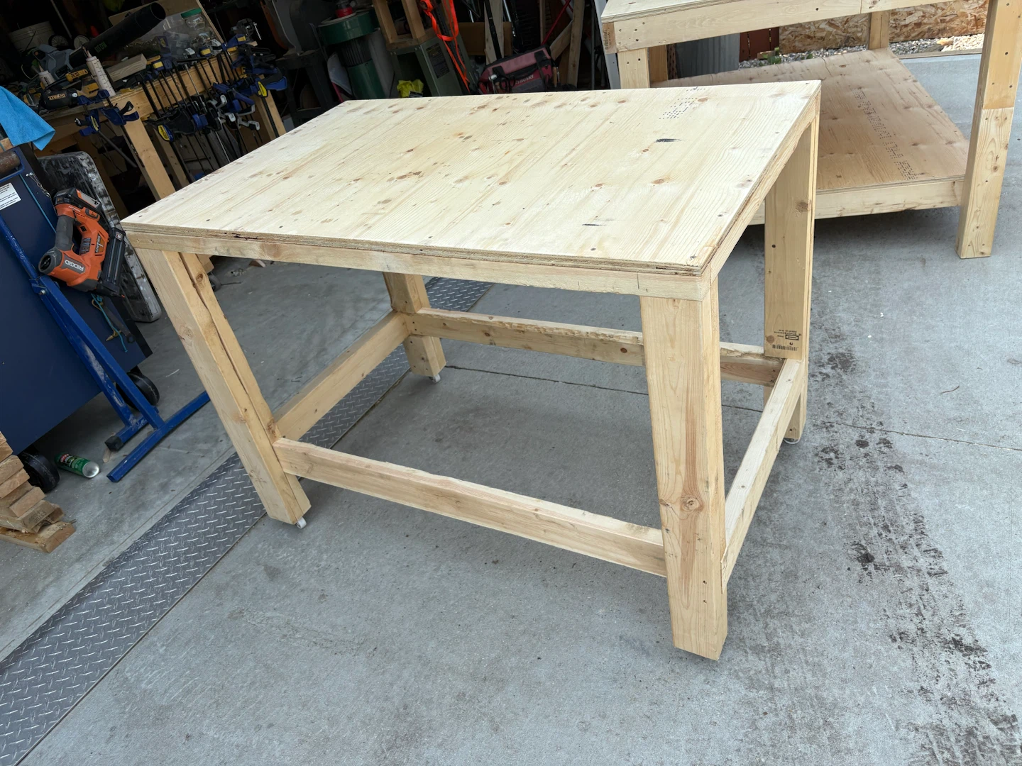 Wooden Workbench Table - photo 2