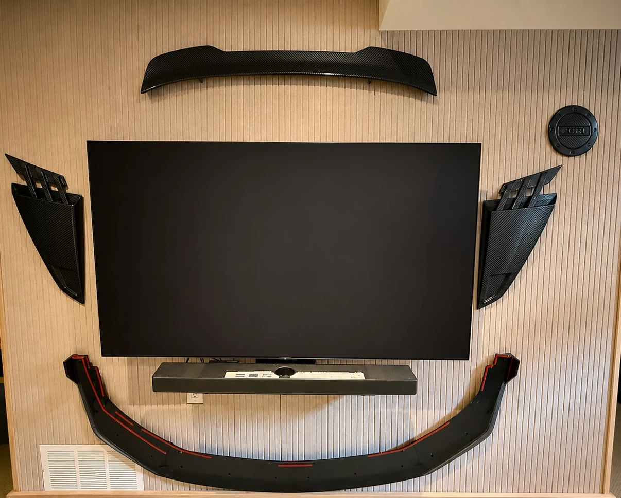 2024+ Ford Mustang S650  – Carbon Fiber Pattern PVC