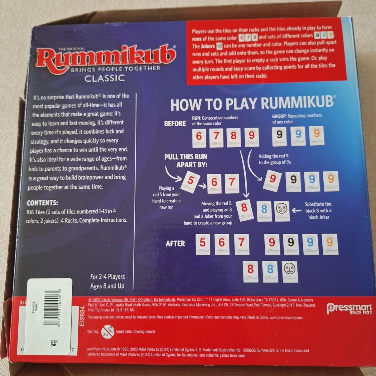 The Original Rummikub Classic Board Game - photo 2