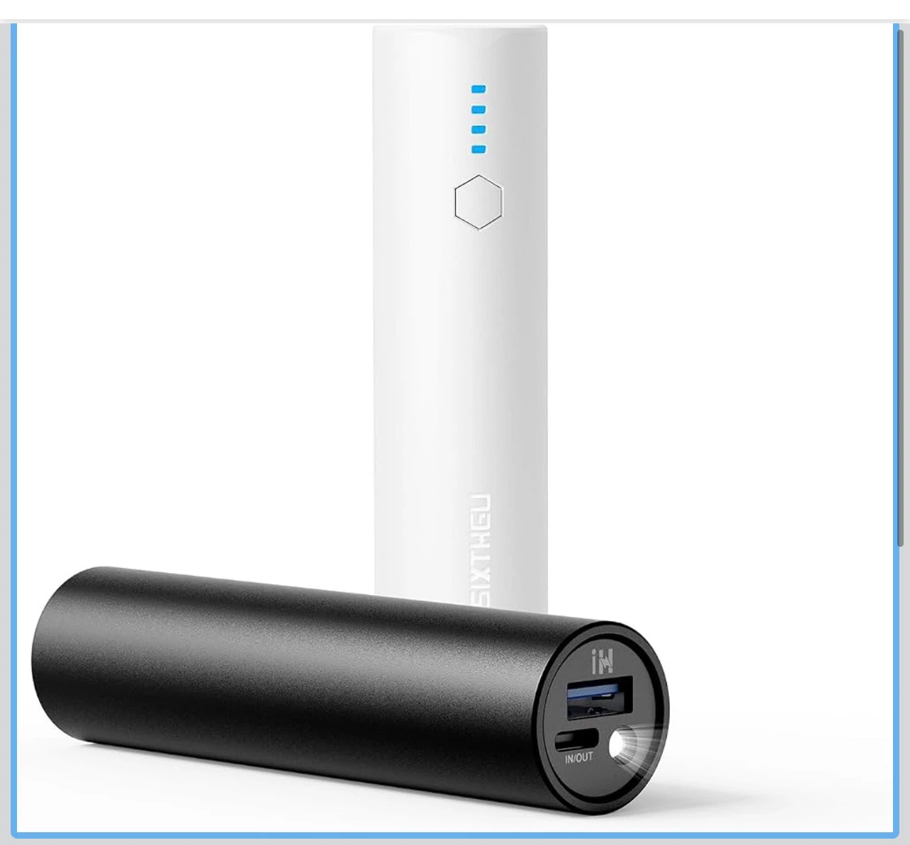 2pcs PowerNano T2 15W 5000mAh Power Bank