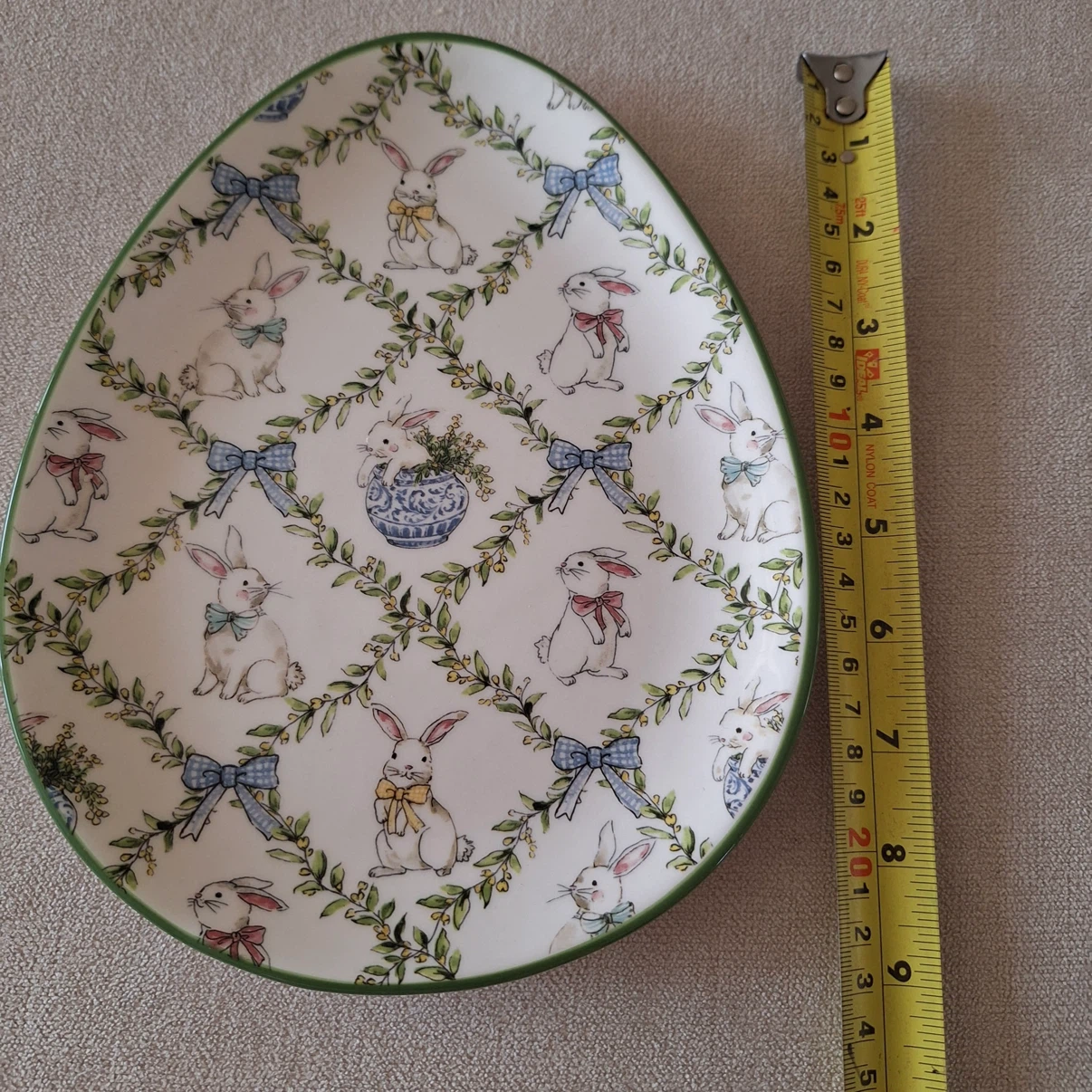 Dwell Essentials Easter Egg Plate with Bunnies - photo 2