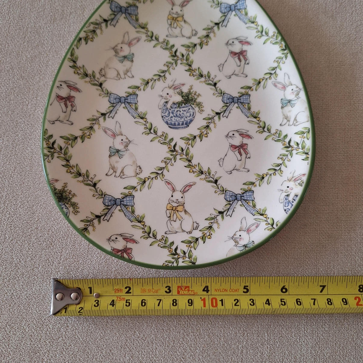 Dwell Essentials Easter Egg Plate with Bunnies - photo 3