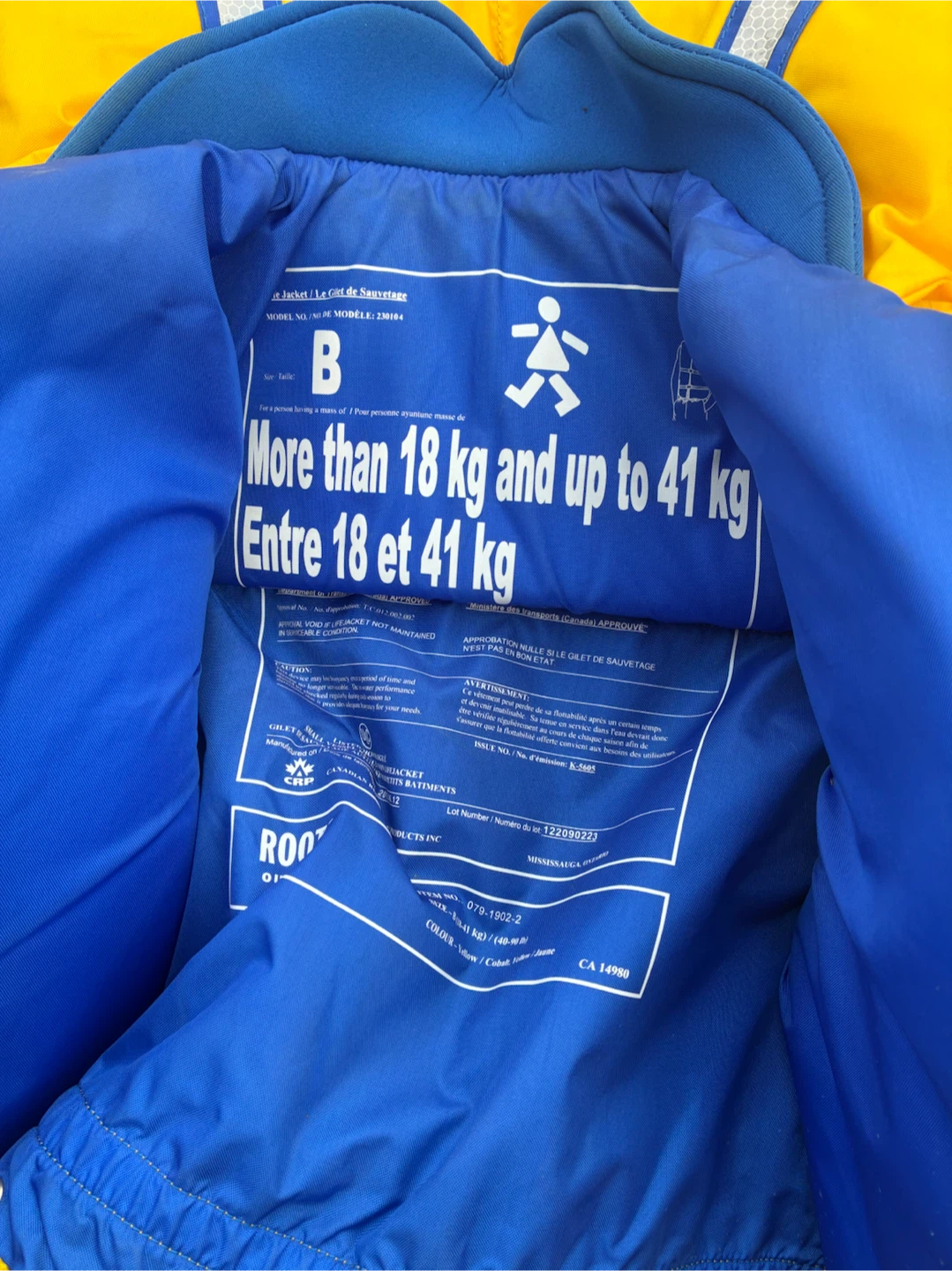 Roots Outdoor Yellow Life Jacket - photo 2