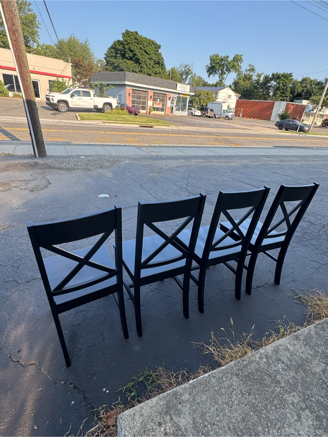 Walker Edison Black Dining Chairs - Set of 4 - photo 3