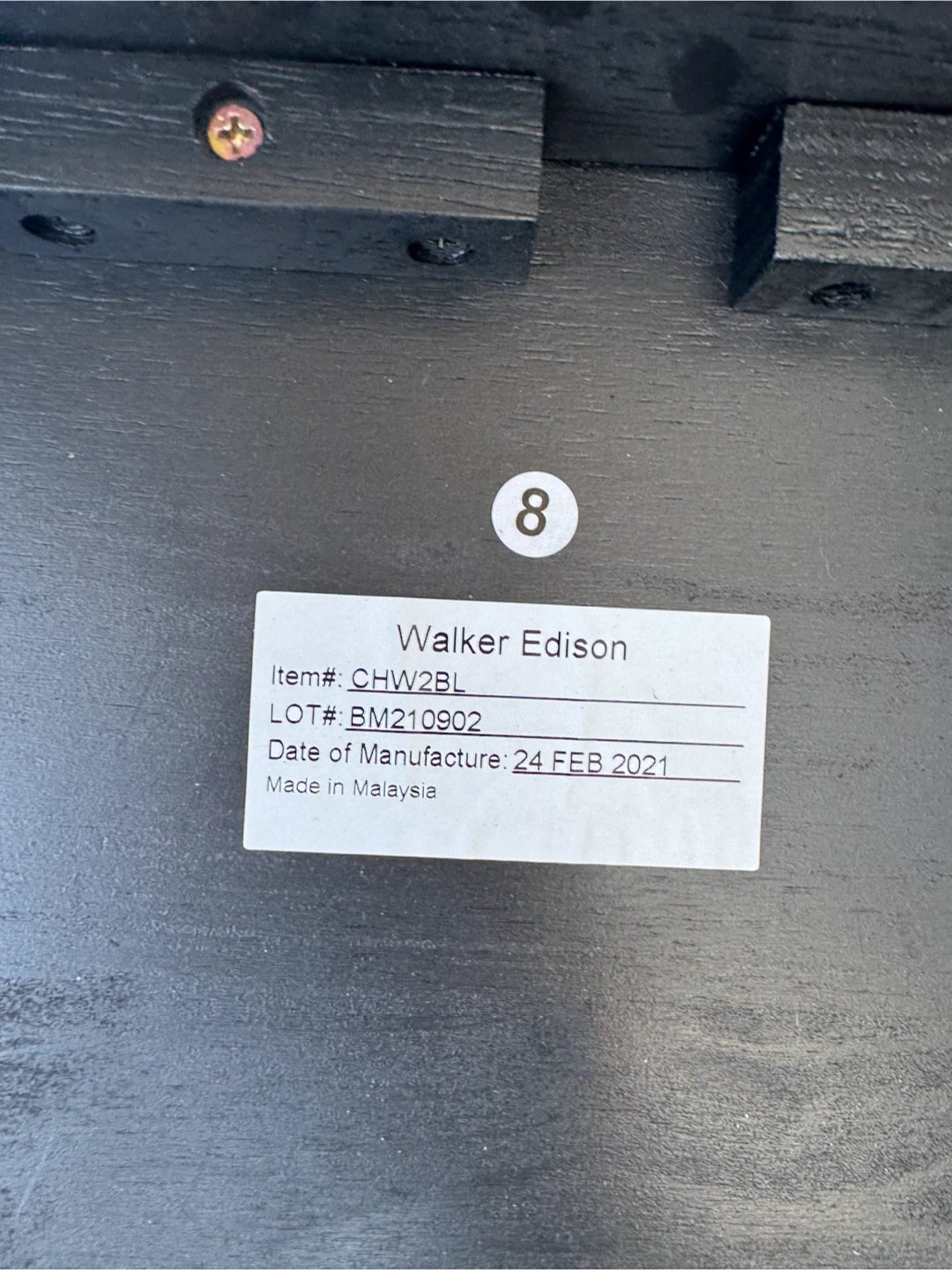 Walker Edison Black Dining Chairs - Set of 4 - photo 5