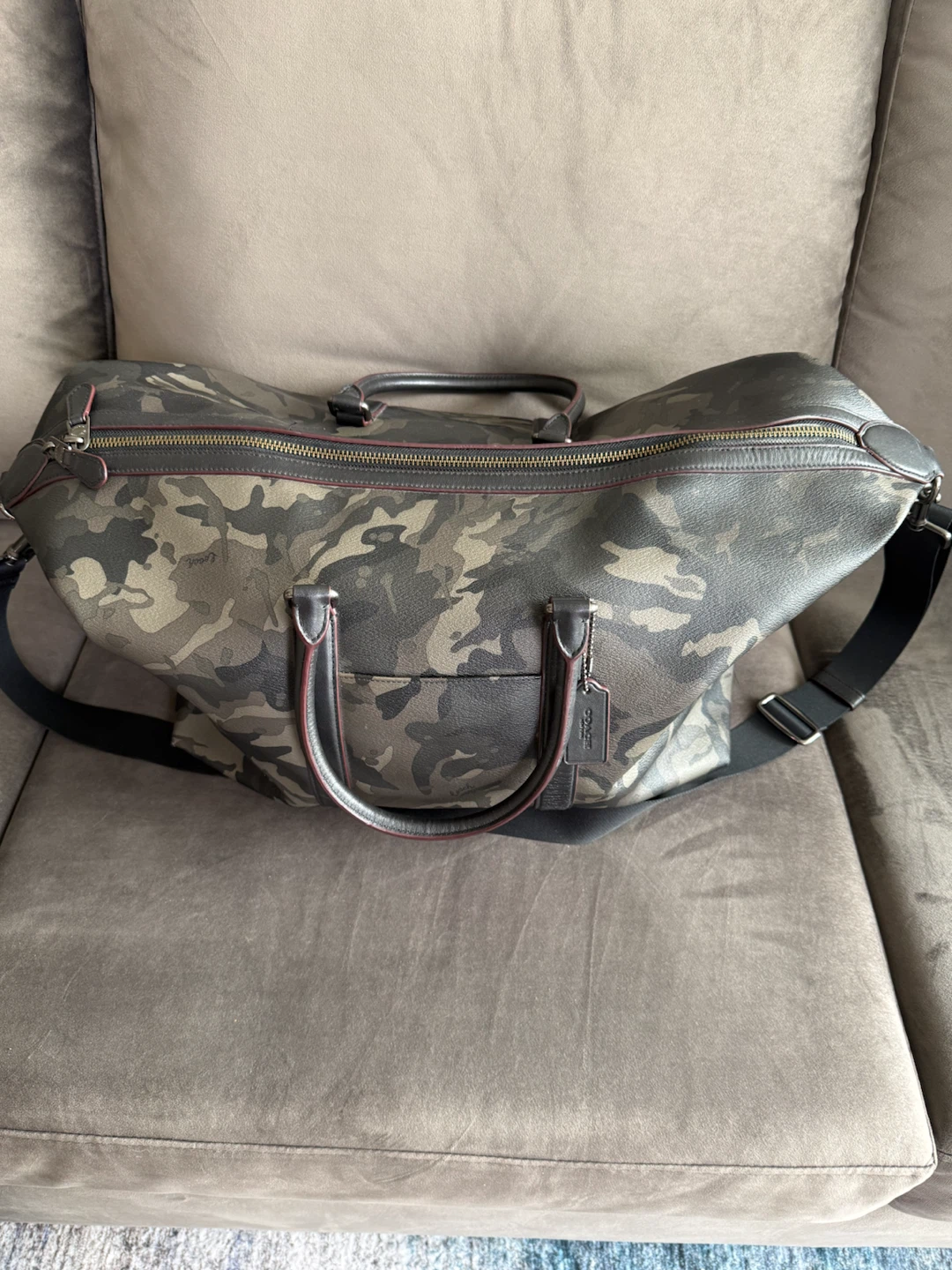 Coach Camo Duffel Bag