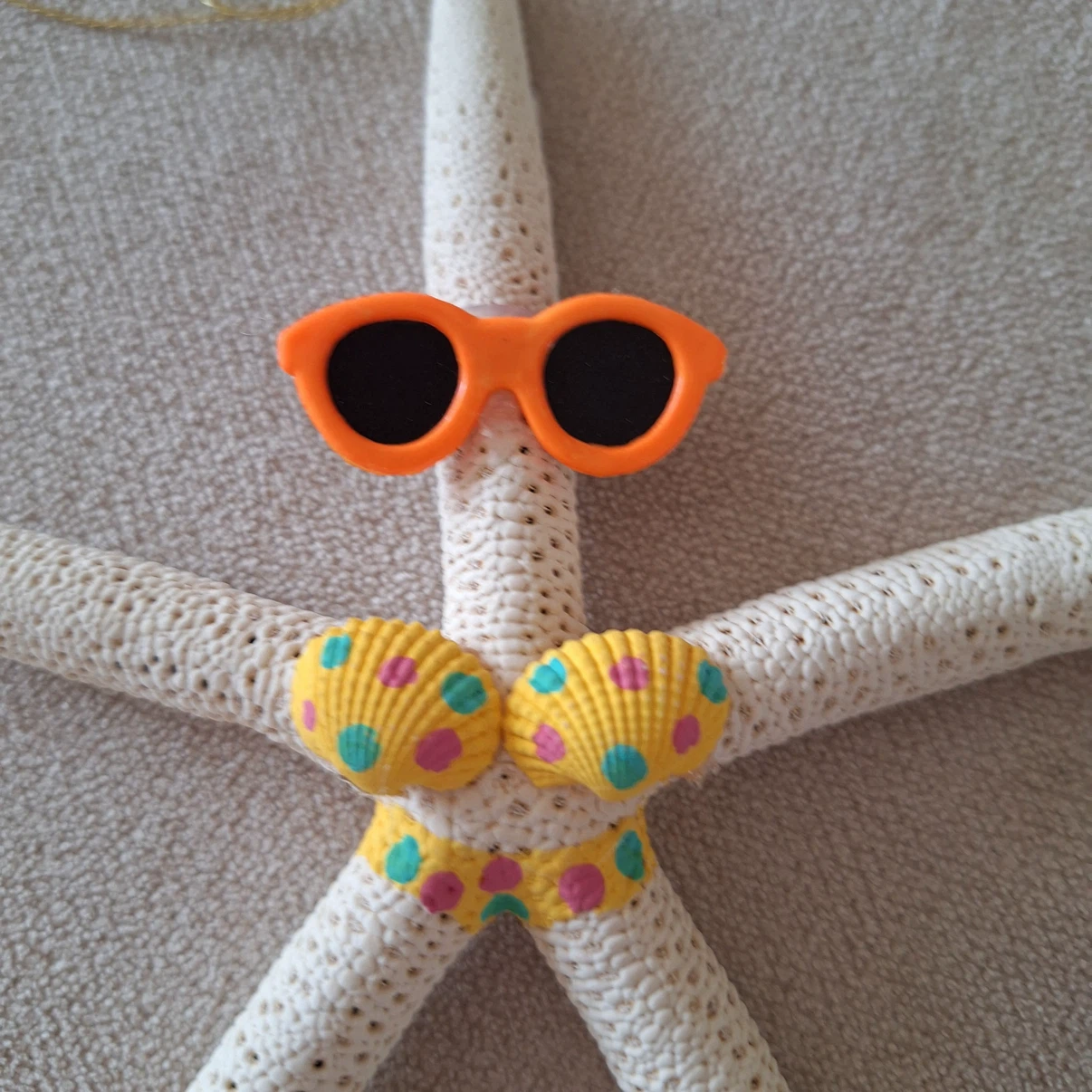Starfish Ornament with Sunglasses and Bikini - photo 2