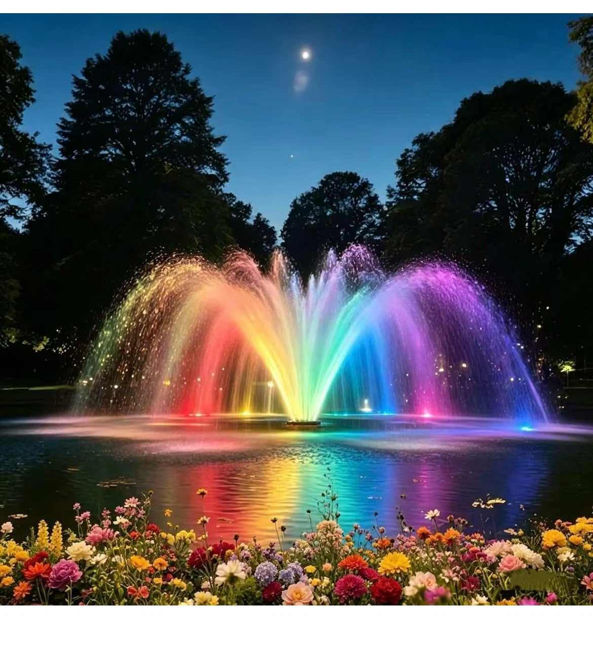 Upgraded Pond Fountain Pump with LED Light Kit - photo 2
