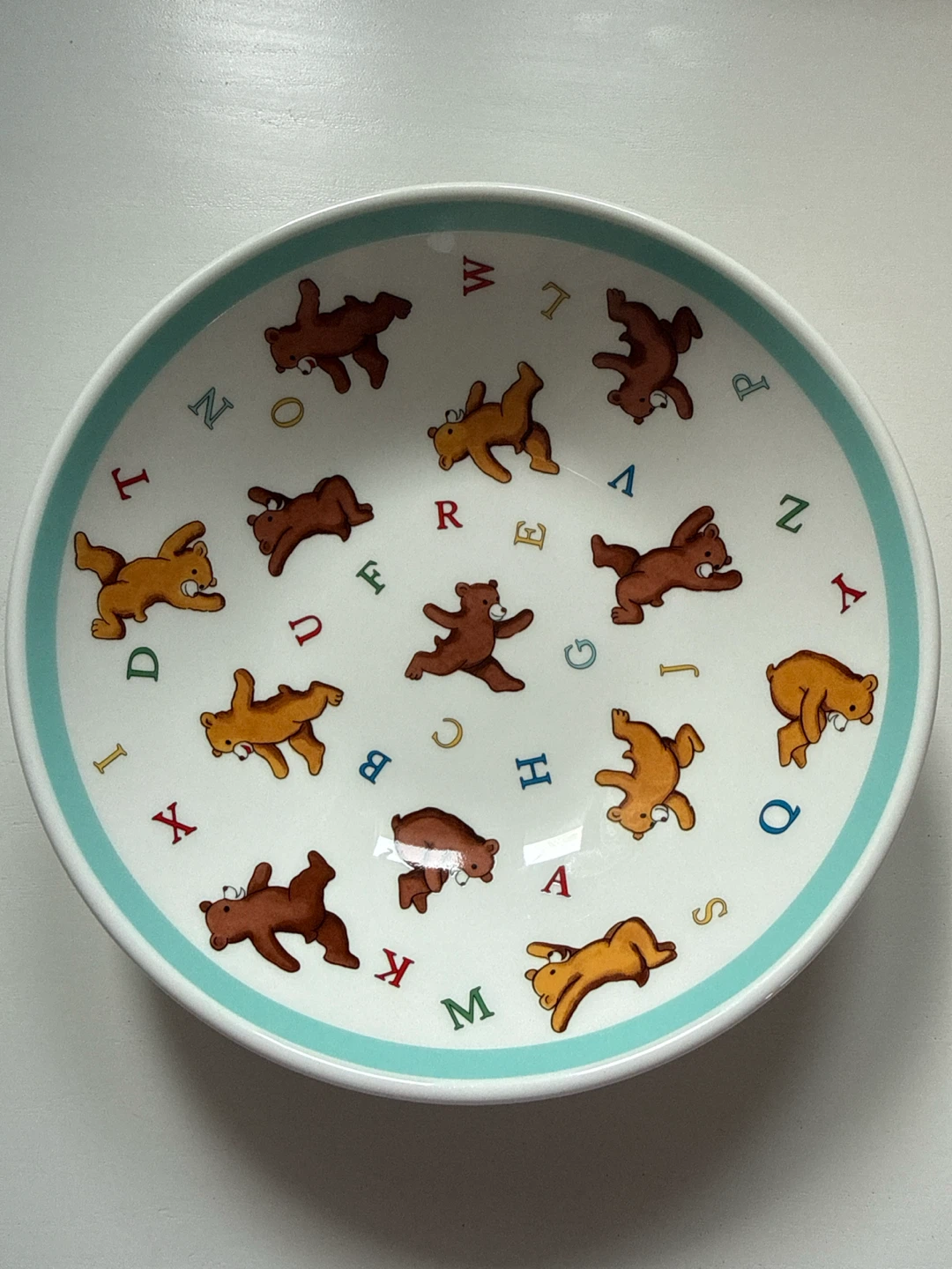Real Tiffany & Co. Alphabet Bears Bowl and plate - photo 2
