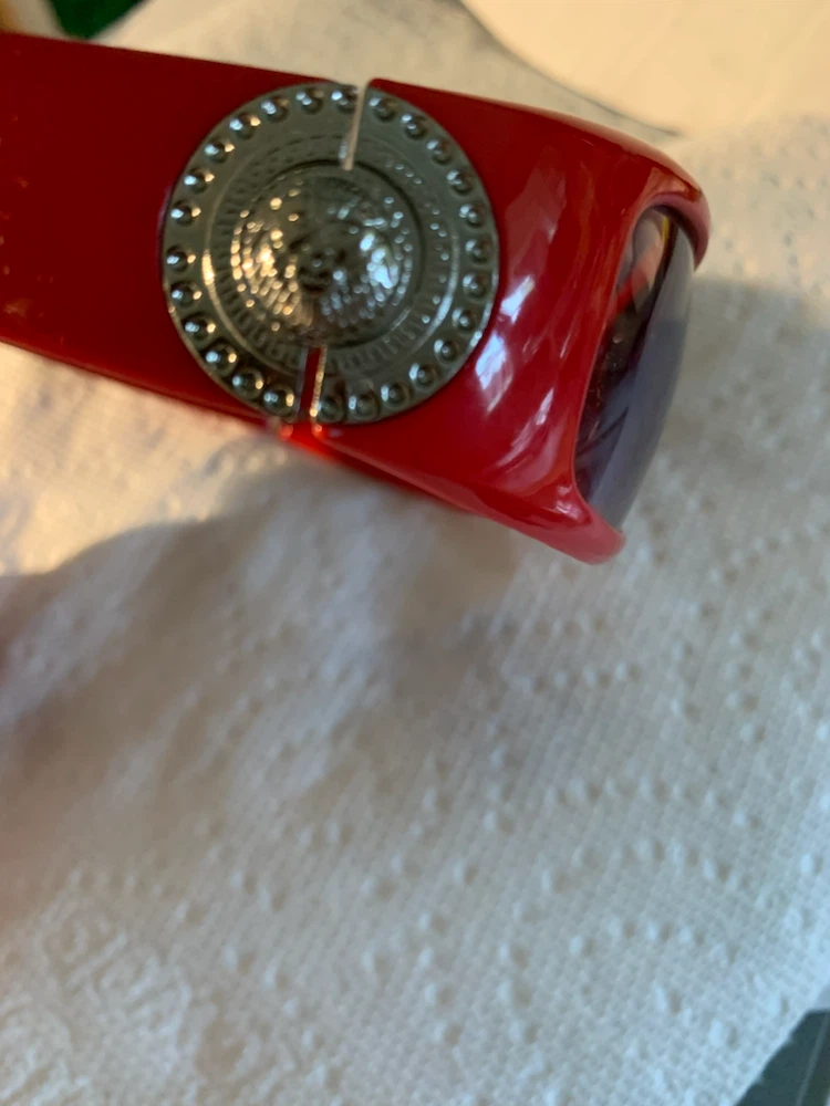 Red Sunglasses with Medusa Detail - photo 5