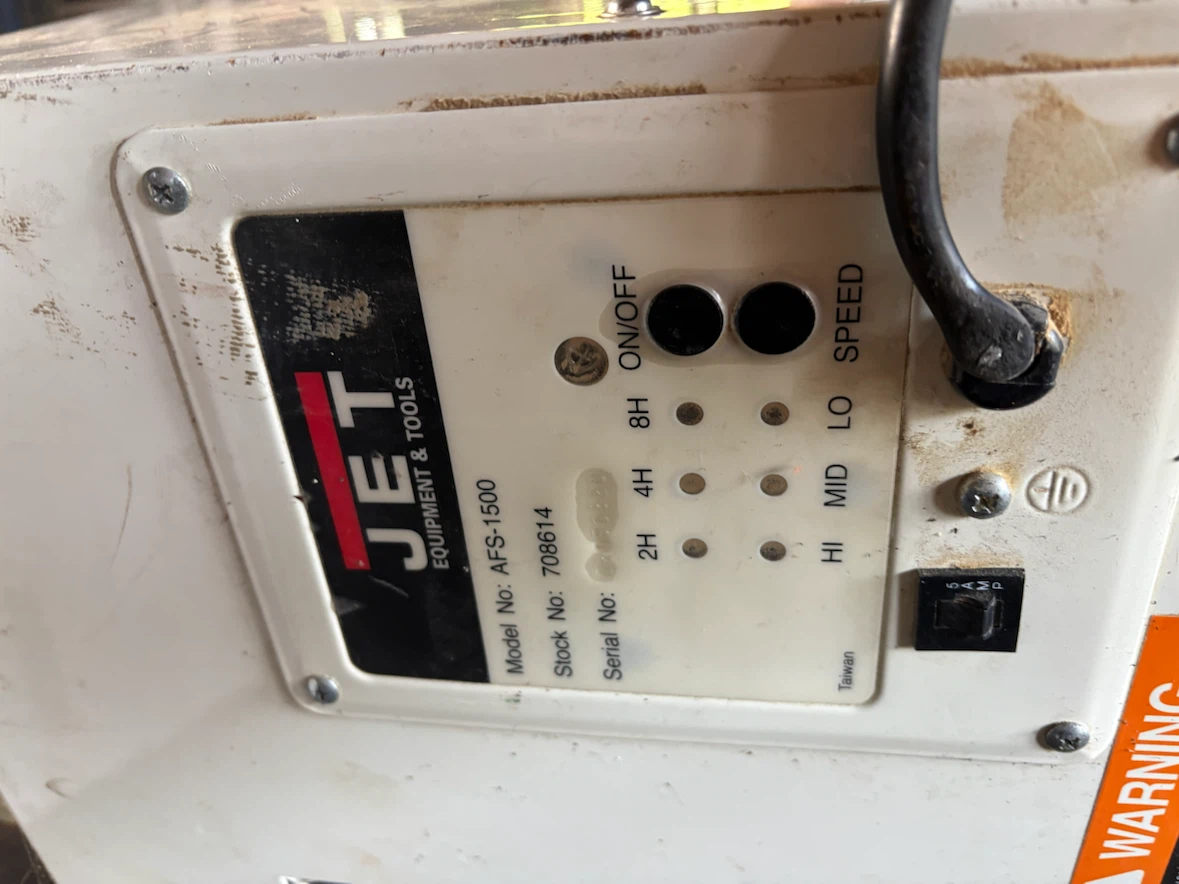 JET Air Filtration System AFS-1500 - photo 2