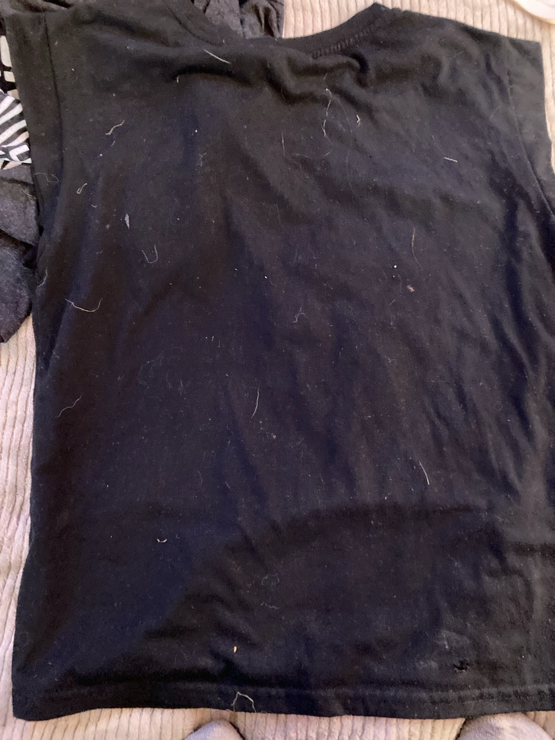SHEIN Black T-Shirt with Hearts and Leopard Print - Size S - photo 3