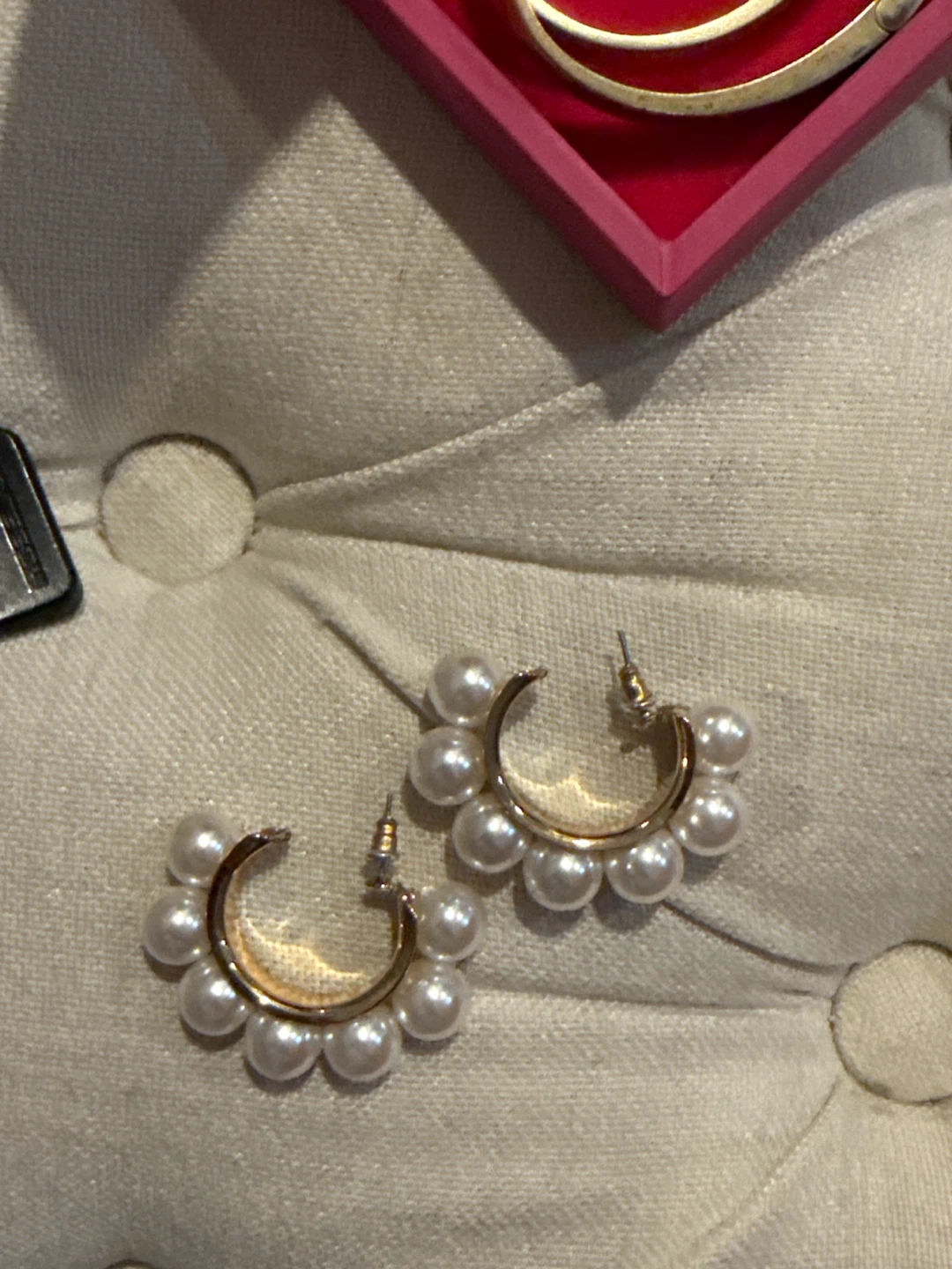 Pearl Hoop Earrings
