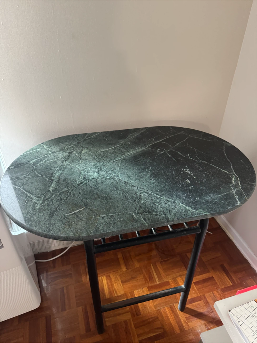 Oval Marble Top Bistro Table - photo 2