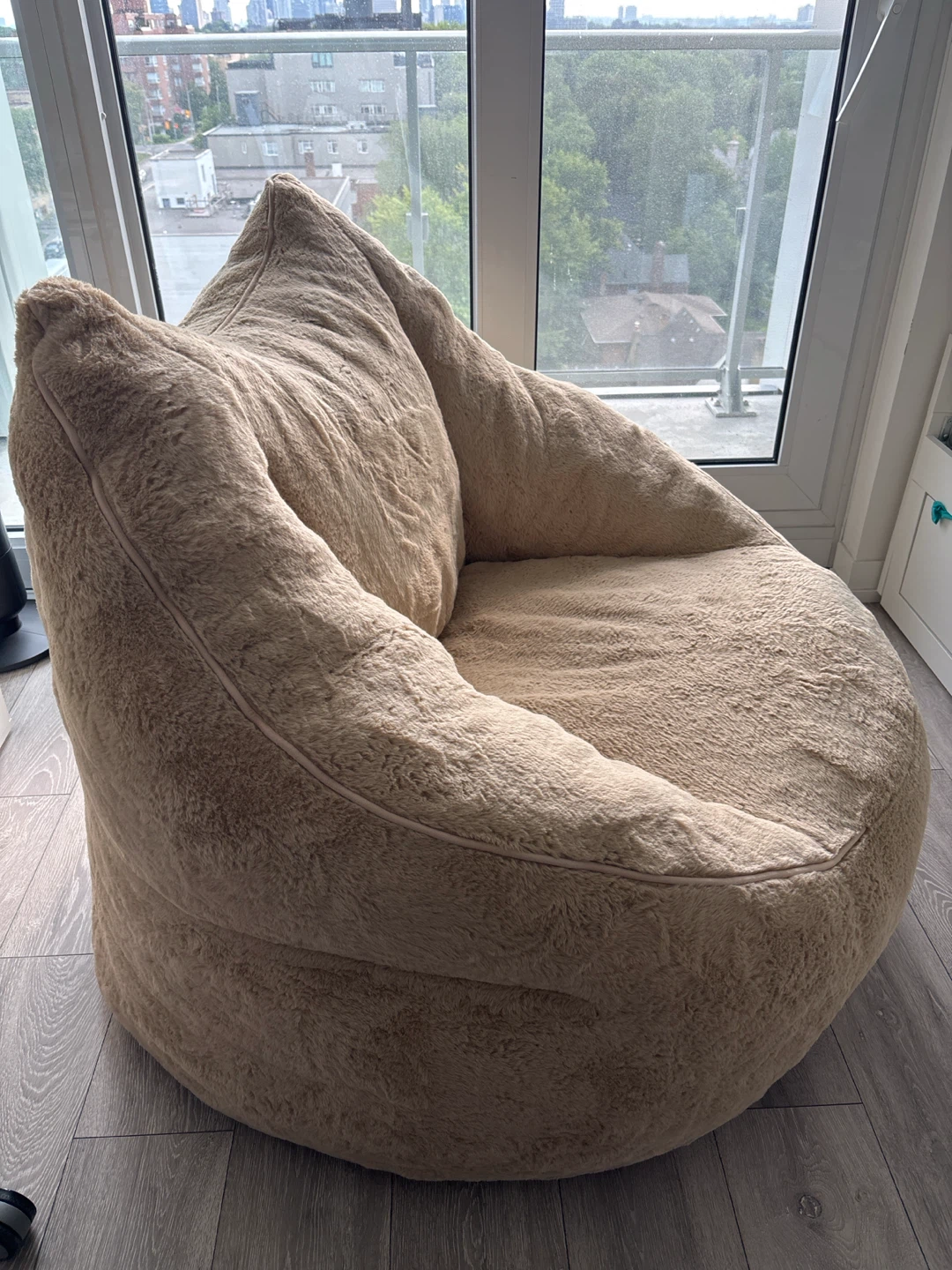 Faux Fur Beanbag Chair - photo 2