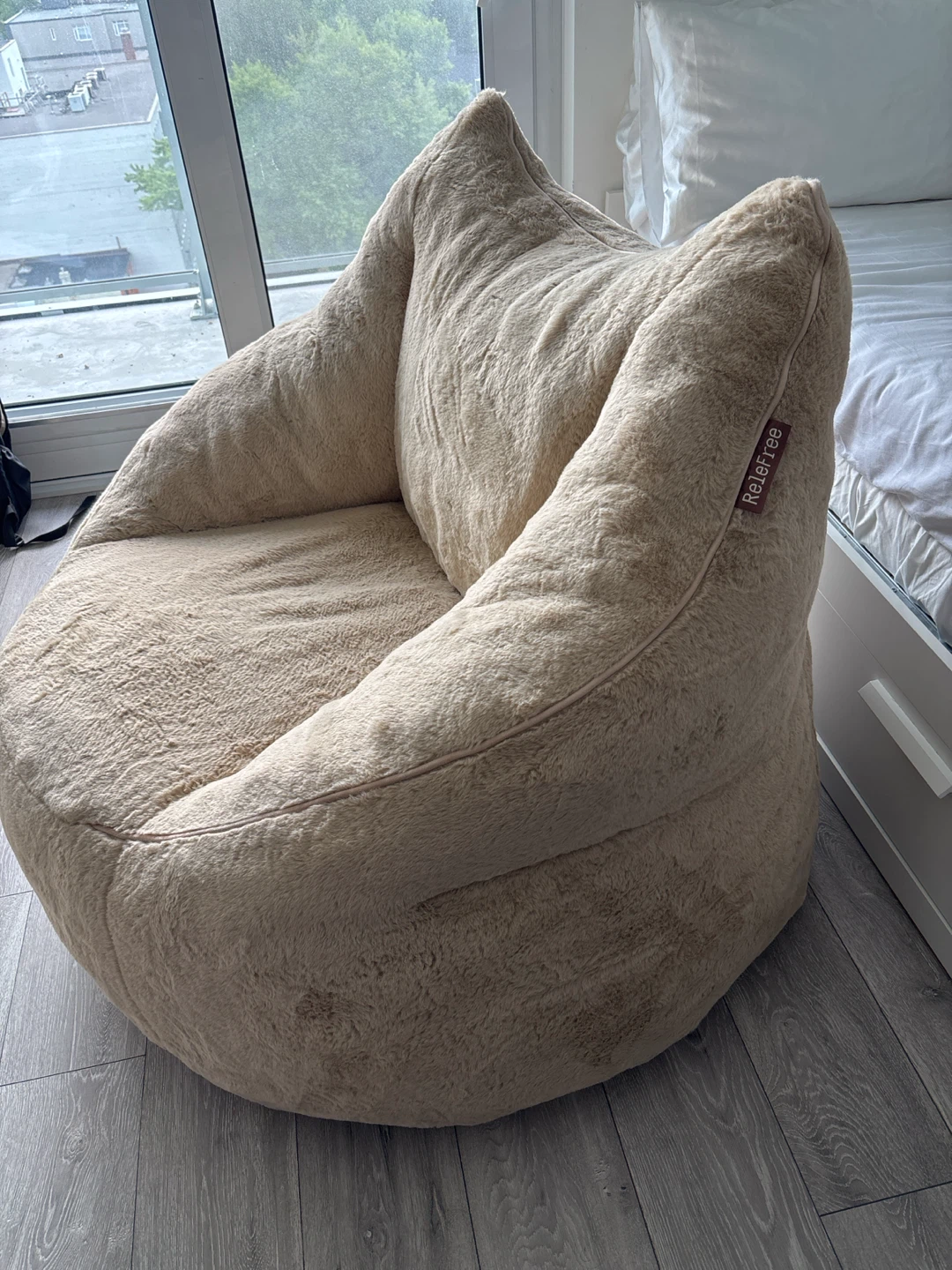 Faux Fur Beanbag Chair - photo 4