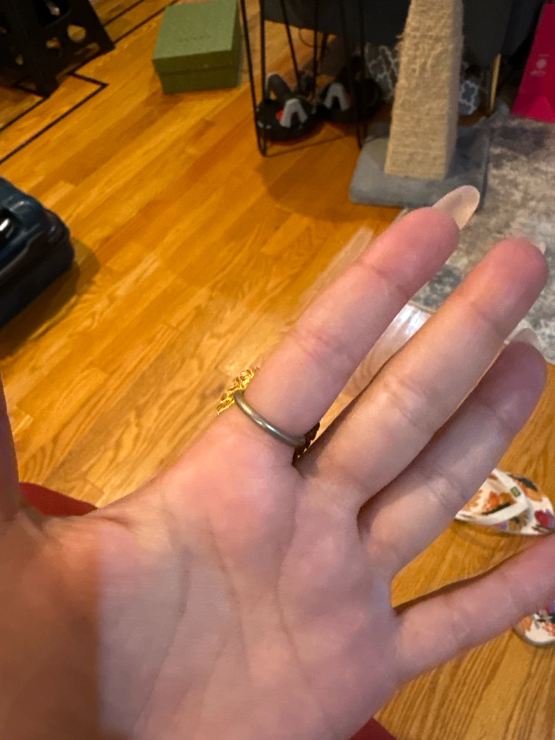 Gold Angel Wing Statement Ring - photo 2