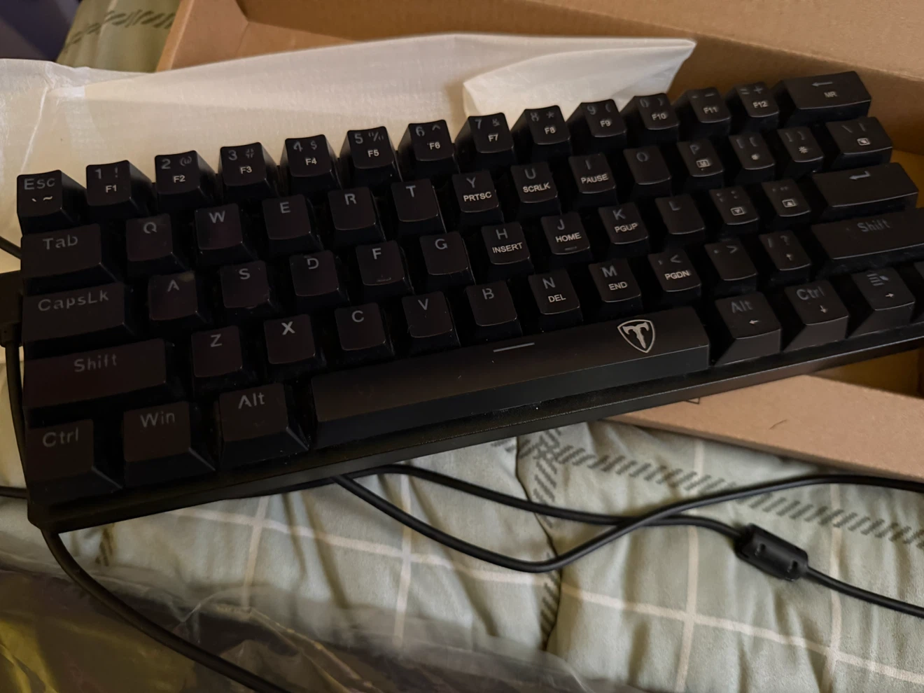 Gaming Keyboard with Rainbow Backlights and Blue Switches - photo 5