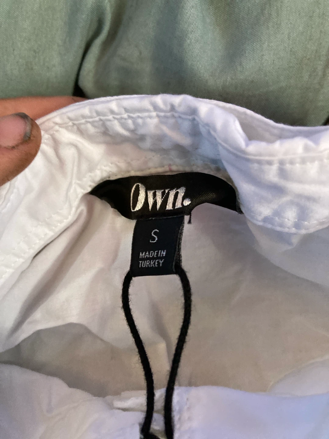 Own. White Button-Up Shirt Size S