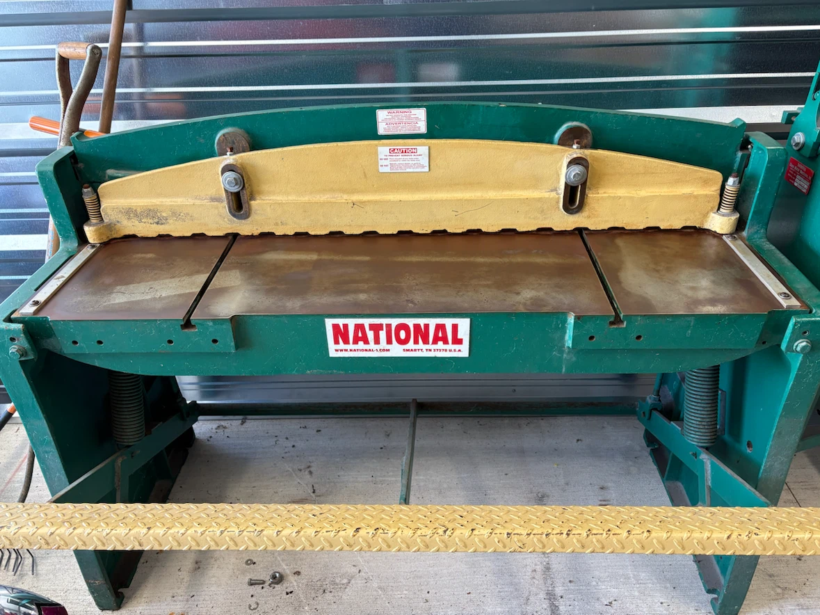 52” National Sheet Metal Machine Shear