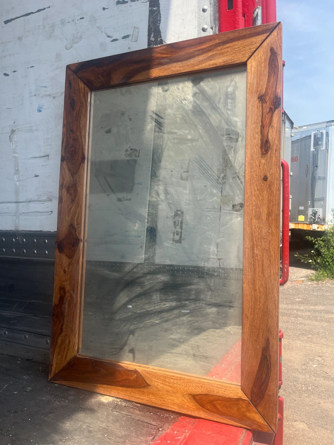 Wooden Framed Mirror