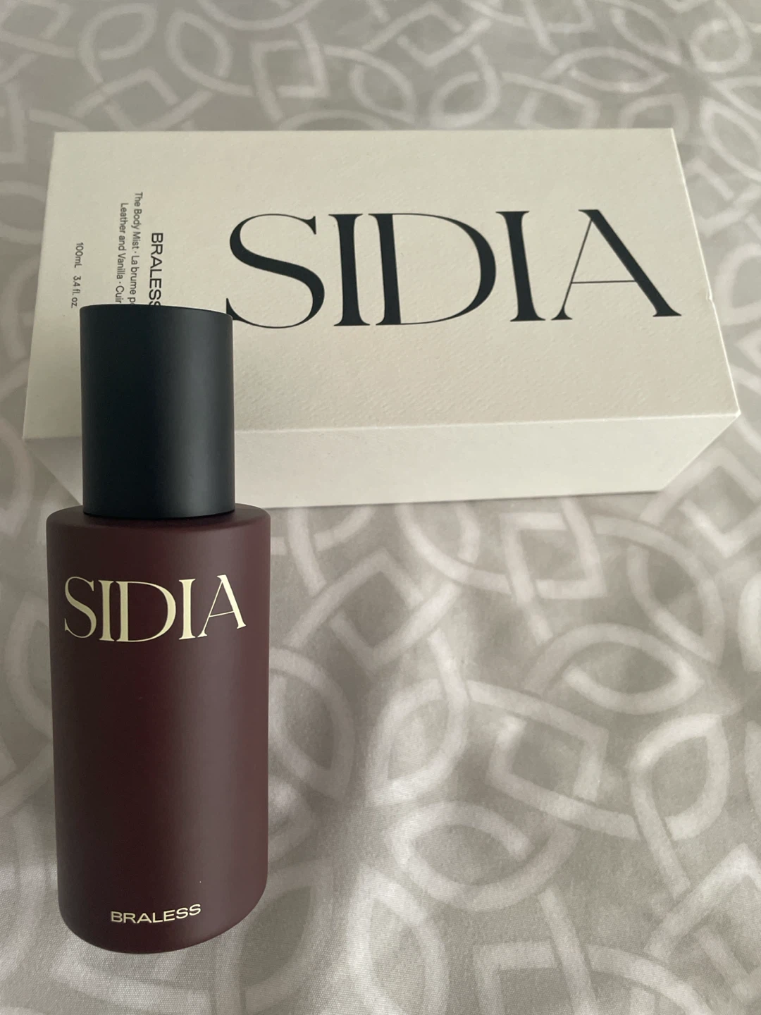 New SIDIA BRALESS The Body Mist Leather and Vanilla 100ml