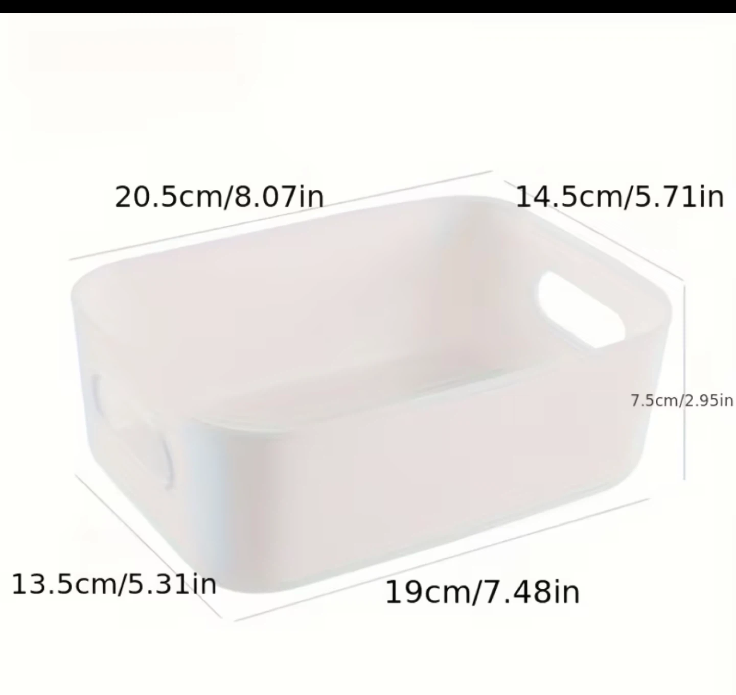 Plastic Storage Bin with Handles