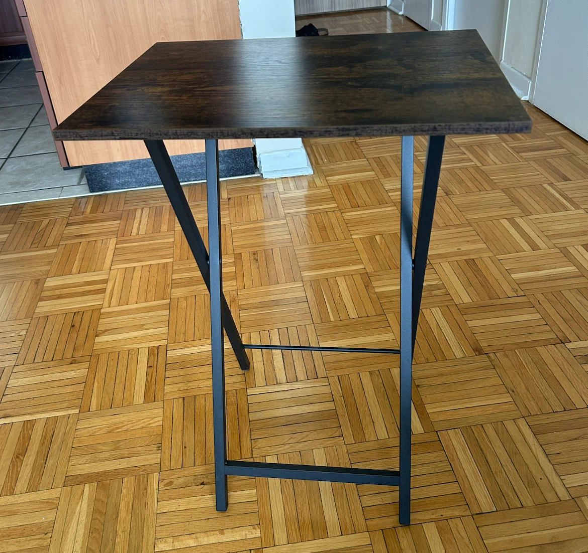 Folding Table with Wood Top - photo 2