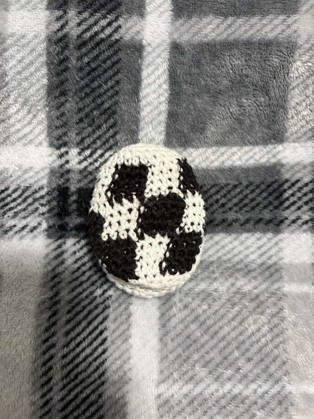 Crocheted Mini Soccer Ball and Football - photo 2