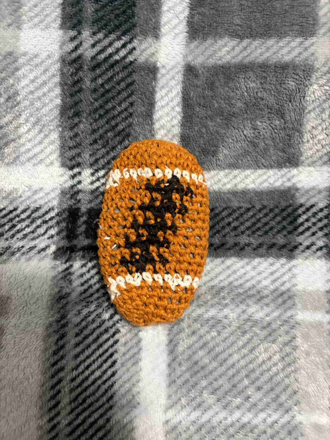 Crocheted Mini Soccer Ball and Football - photo 3
