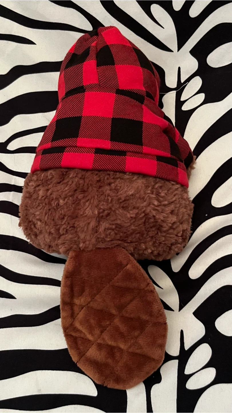 🇨🇦 Roots Canada Mascot Plush Toy in Plaid Hoodie 🇨🇦 - photo 5