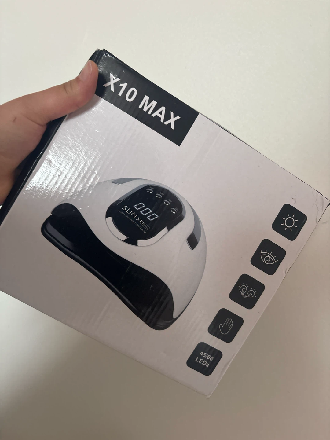 SUN X10 MAX Super Sunuvied Nail Lamp with Gel Polish Set