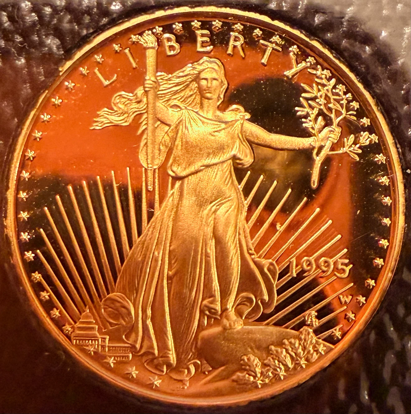1995 GOLD EAGLE 1/4 OZ - BRAND NEW - photo 2