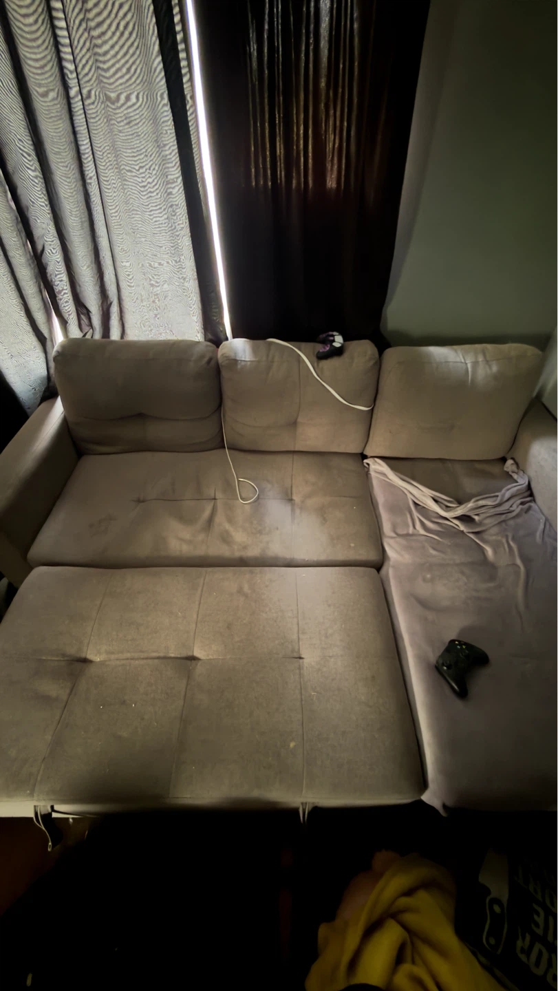 Grey Sectional Sofa with Chaise - photo 2