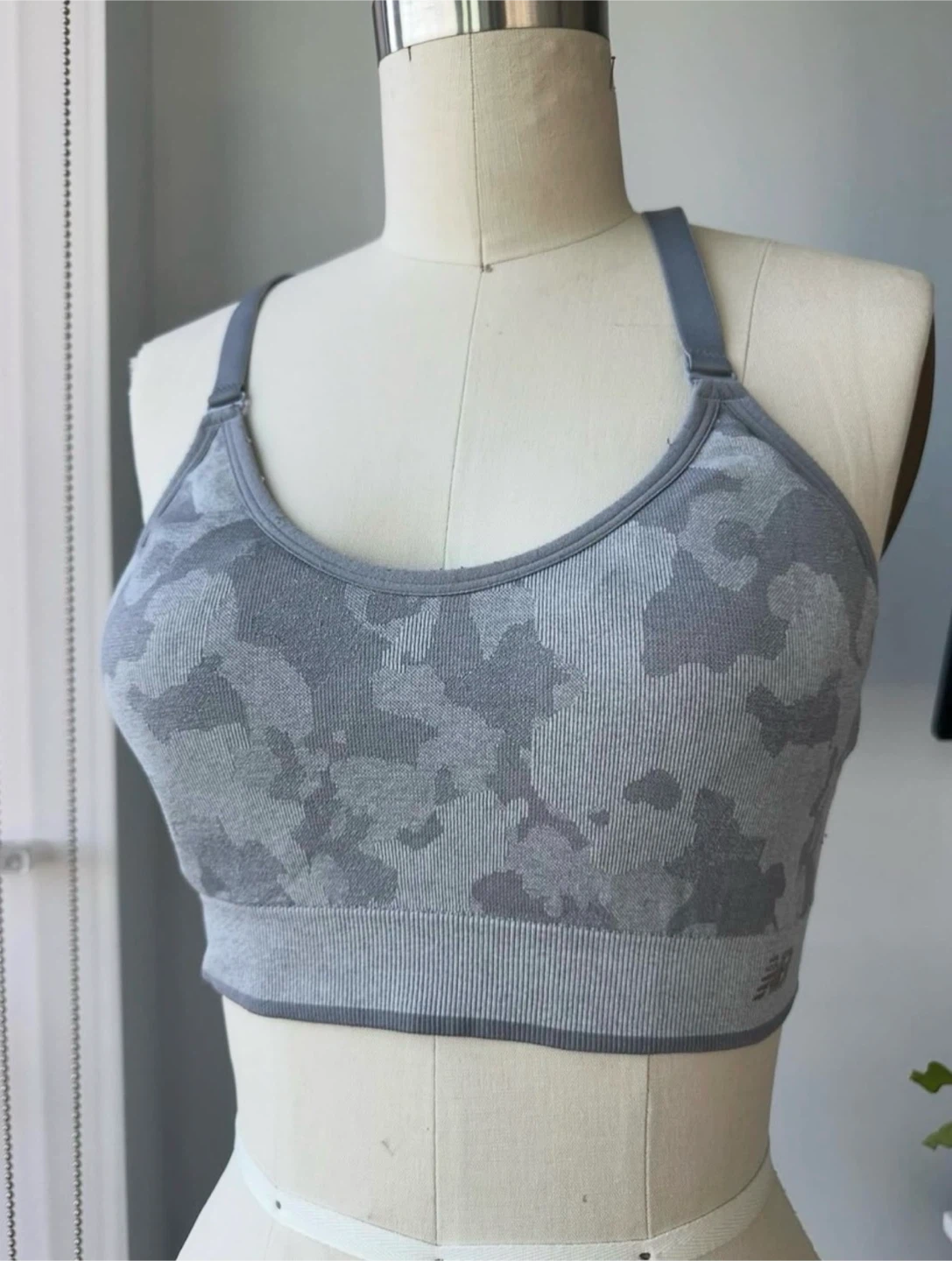 New balance Grey padded Sports Bra size medium