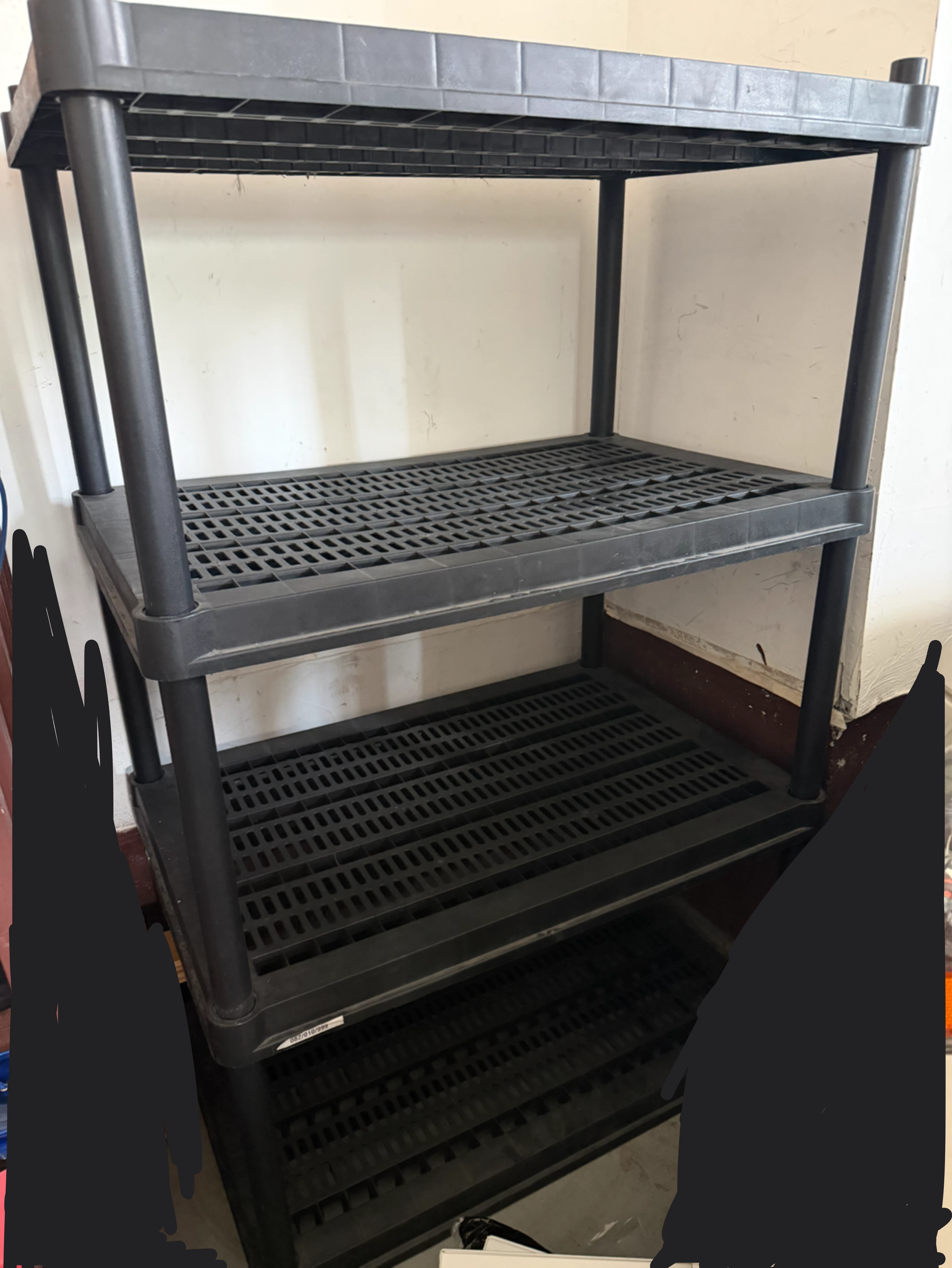 Black 4-Tier Shelf