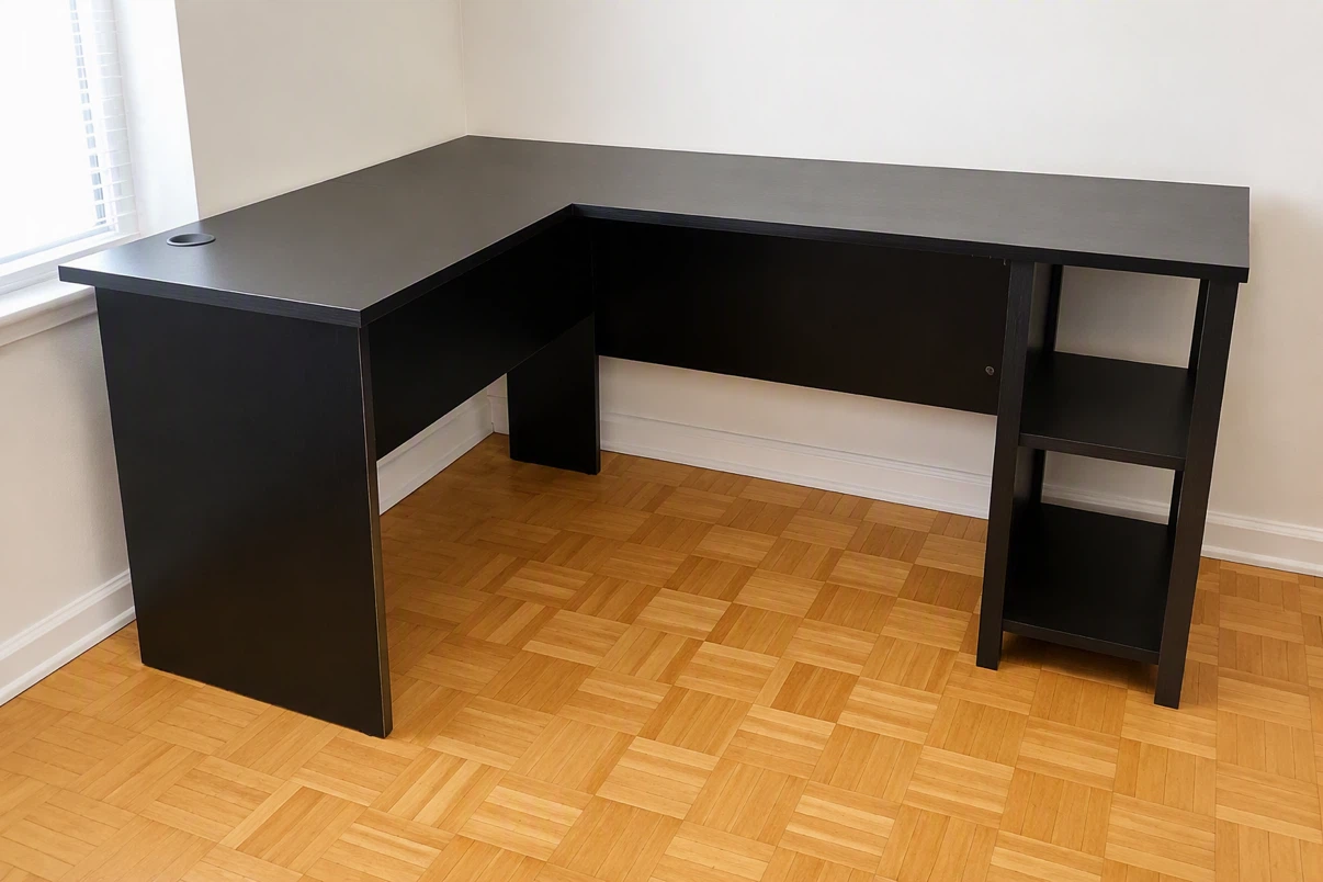✨ Spacious L-Shaped Desk
