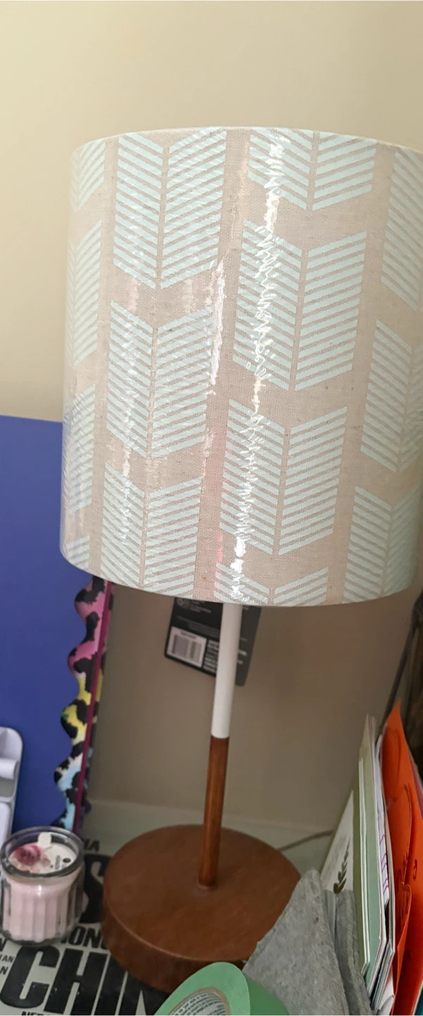 Table Lamp with Patterned Shade