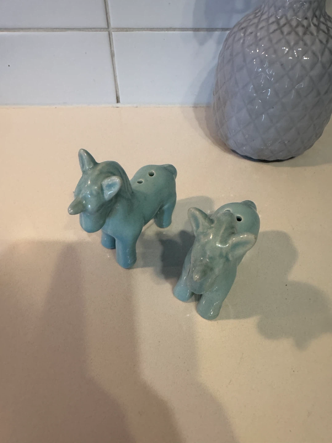 Ceramic Horse Salt and Pepper Shakers