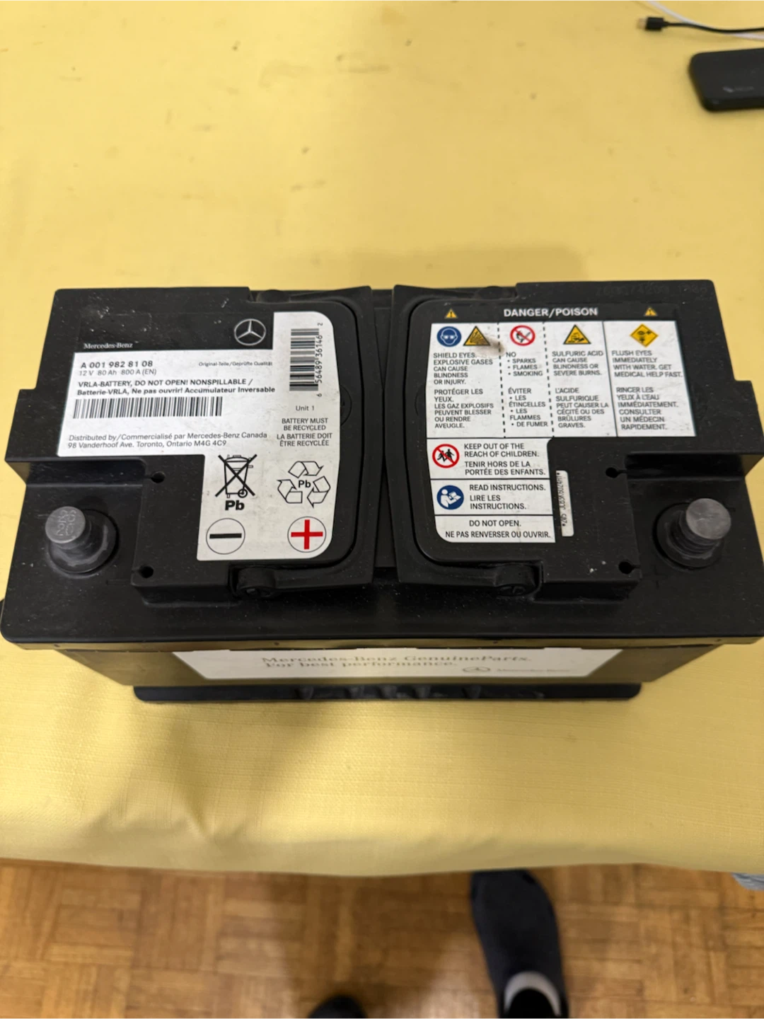 Mercedes-Benz Car Battery A 001 982 81 08