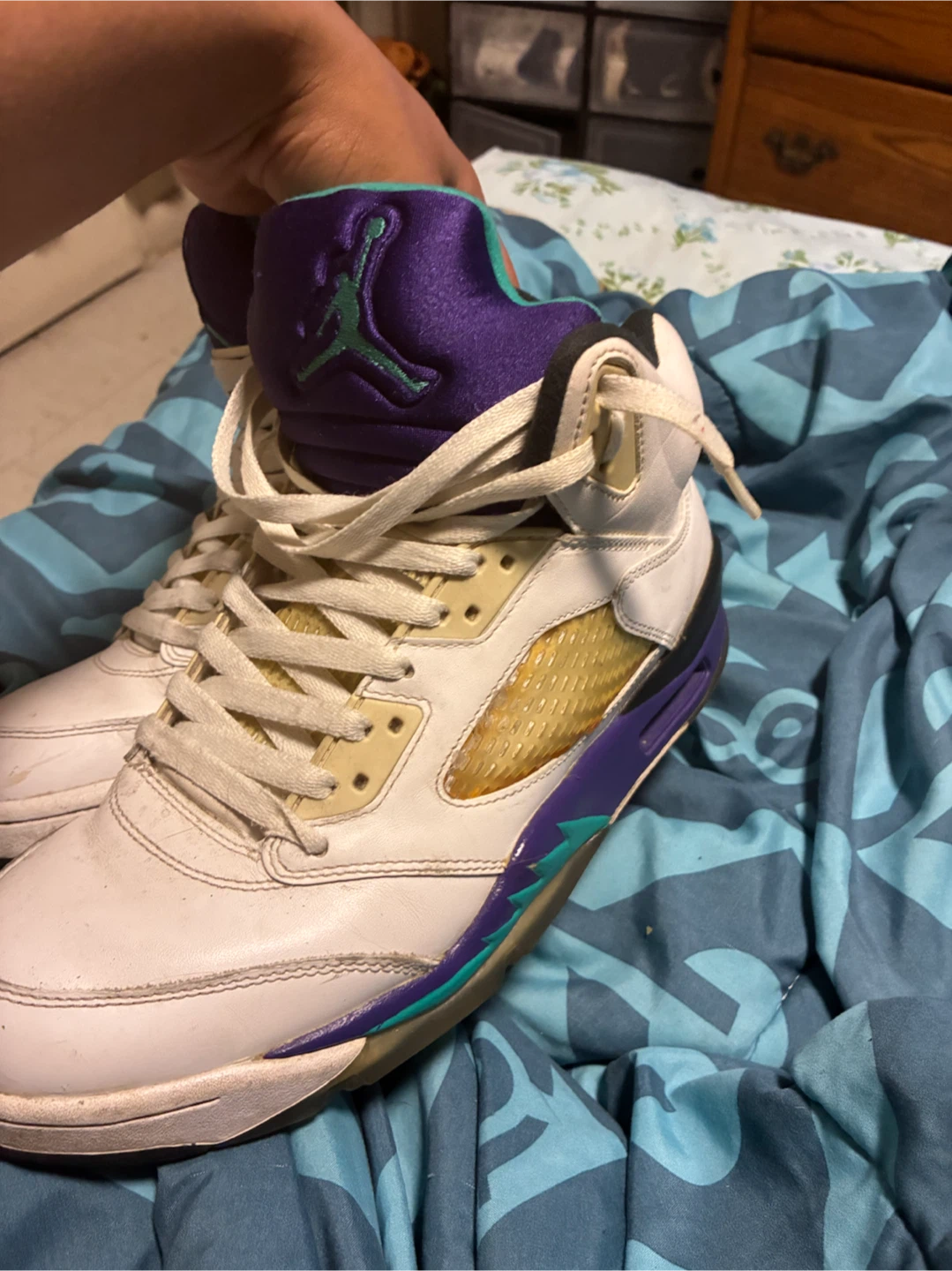 Jordan 5 "Grape" Sneakers - photo 3