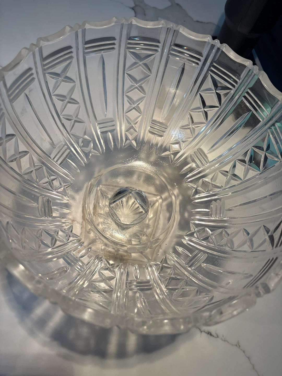 Crystal Glass Bowls and a glass jar
