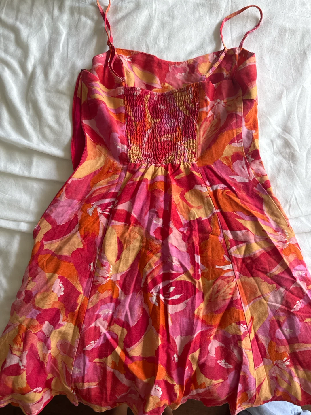 Dynamite Floral Smocked Dress TP/XS - photo 2