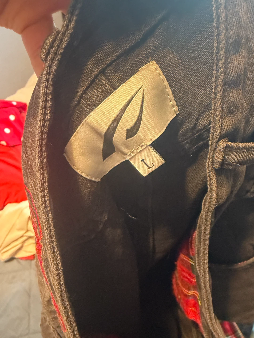 peace and war Jeans with Plaid Detail Size L - photo 5