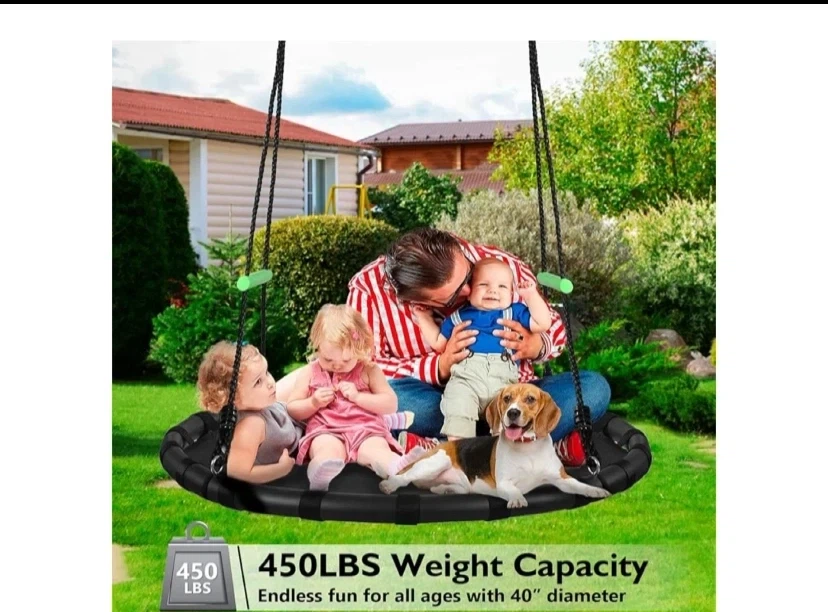 Round Tree Swing for Kids - 40" Diameter