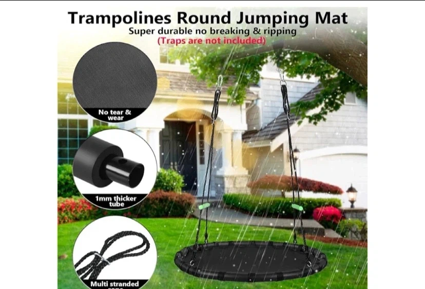 Round Tree Swing for Kids - 40" Diameter - photo 4
