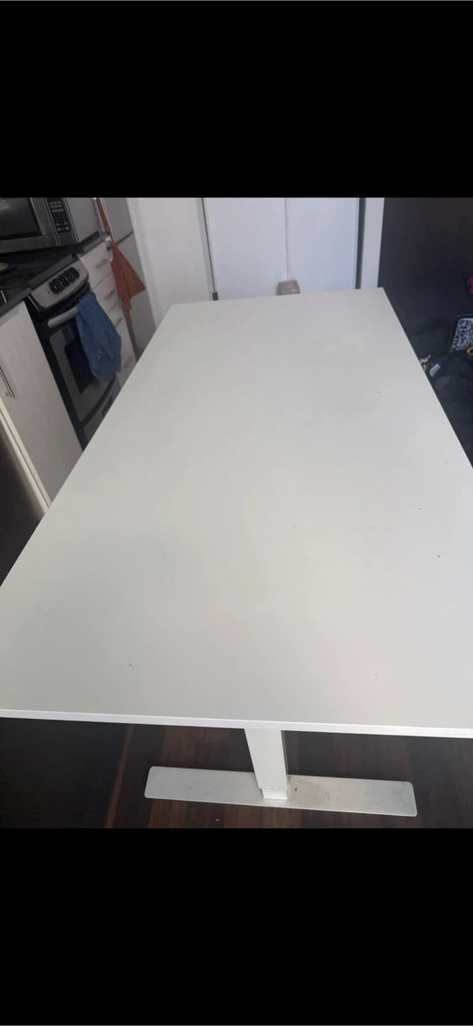 White Crank Standing Desk - photo 3