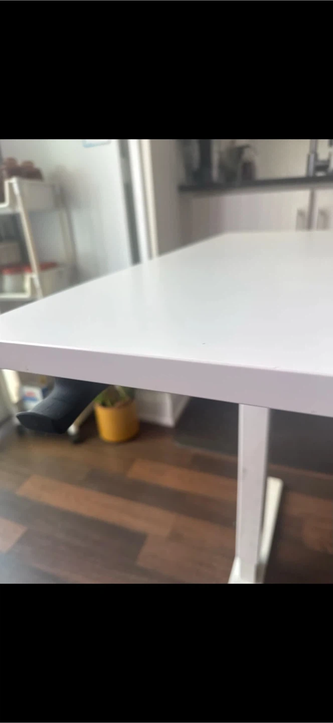 White Crank Standing Desk - photo 5