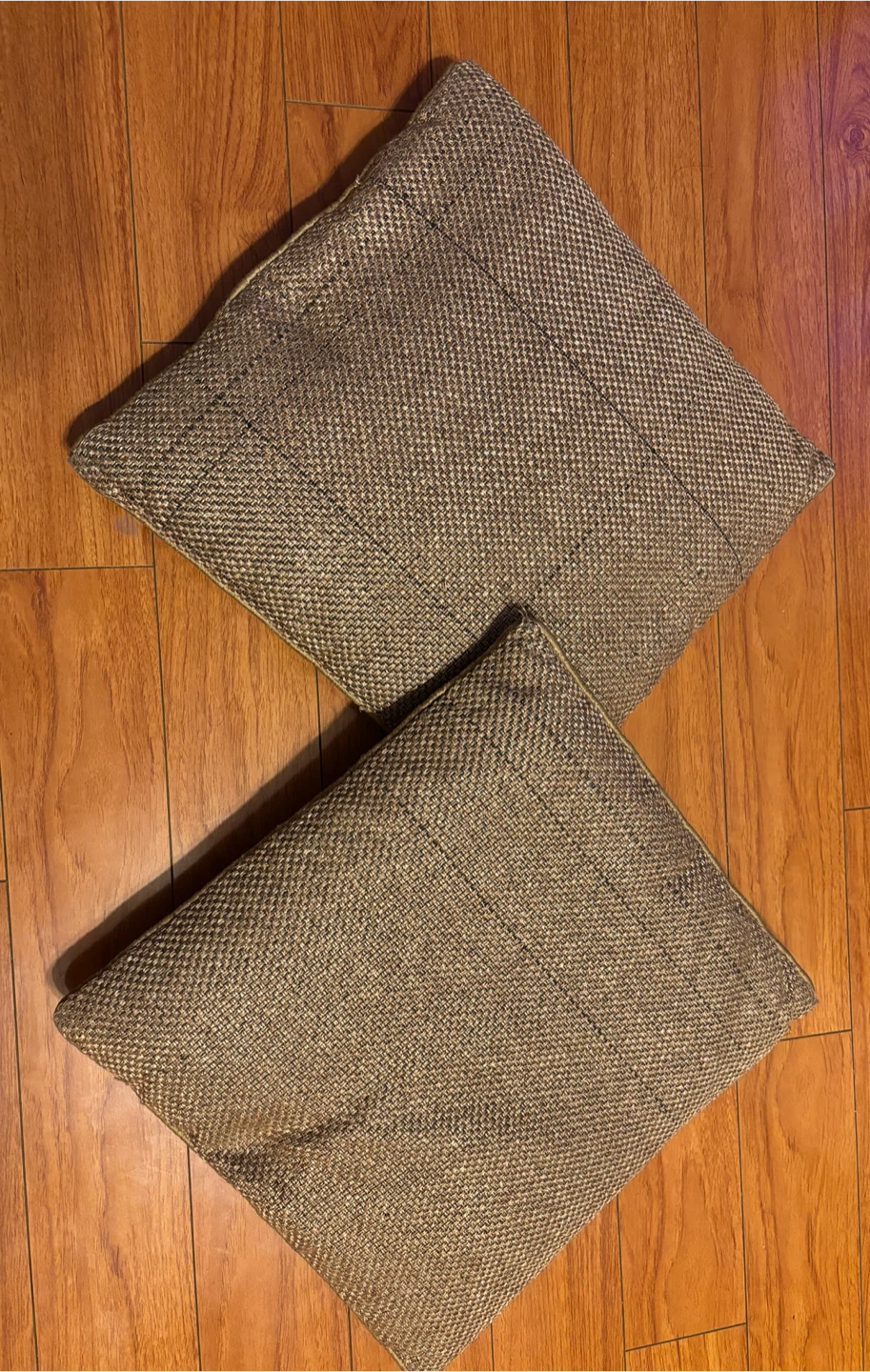 Cushions in beautiful cushion covers (14” x 14”) - Set of 2